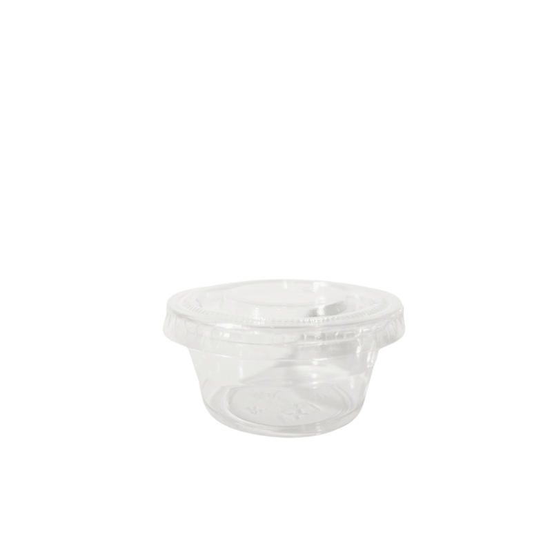 Sauspotje 2 oz / 60 ml met deksel