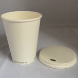Gobelets Carton blancs sans plastique 40 cl - 14 oz (1000 unités) - 300 g/m²