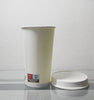 Couvercle dôme en carton blanc sans plastique 90 mm (1000 unités)