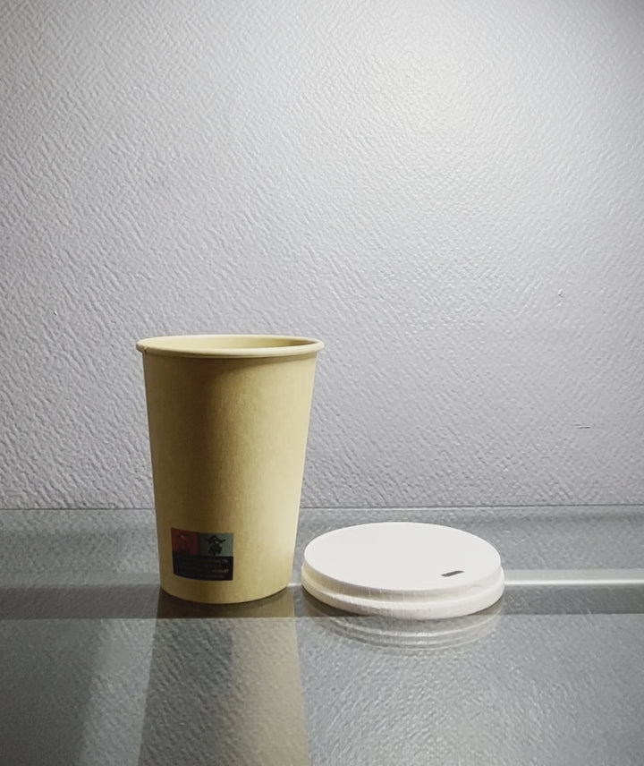 Gobelets carton kraft 33 cl / 12 oz - 280 + 18 g/m²