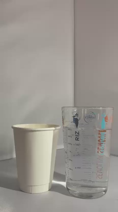 Gobelet Carton Blanc Sans Film Plastique Double Paroi 36 cl / 14 oz