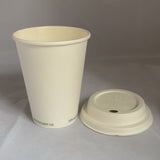 Gobelets Carton blancs sans plastique 40 cl - 14 oz (1000 unités) - 300 g/m²