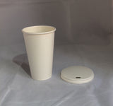 Gobelets carton blancs 50 cl / 16 oz - 300 + 18 g/m²