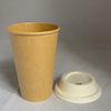 Gobelets carton kraft 33 cl / 12 oz - 280 + 18 g/m²