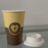 Gobelet Carton 12 oz / 33 cl Décor Barista + Marquage SUP et Triman
