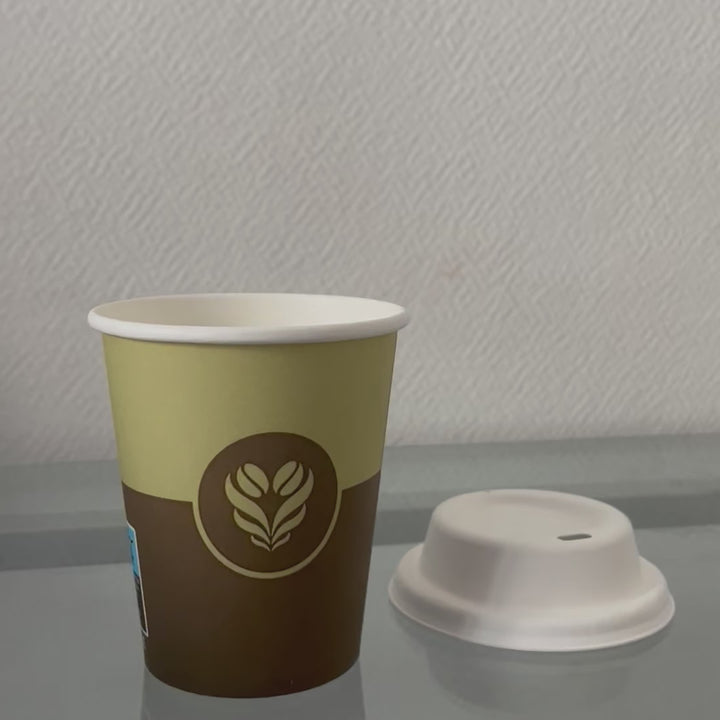 Gobelets Décor Barista 25 cl - 8 oz - 250 + 18 g/m²