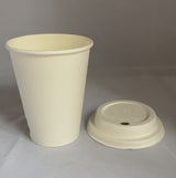 Gobelets carton blancs 40 cl / 14 oz - 300 + 18 g/m²