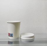 Couvercle dôme en carton blanc sans plastique 80 mm (1000 unités)