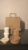Sacs 26+14x30 cm en papier Kraft brun 80 gr 