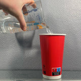 Gobelets carton rouges 50 cl / 16 oz boissons froides - 12 + 260 + 15 g/m²