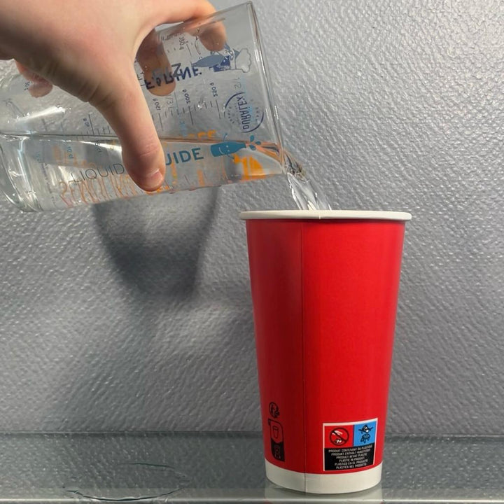 Gobelets carton rouges 50 cl / 16 oz boissons froides - 12 + 260 + 15 g/m²