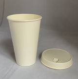 Gobelets carton blancs 33 cl / 12 oz - 235 + 18 g/m²
