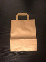 Sacs 22+10x28 cm en papier Kraft brun 80 gr (250 unités)