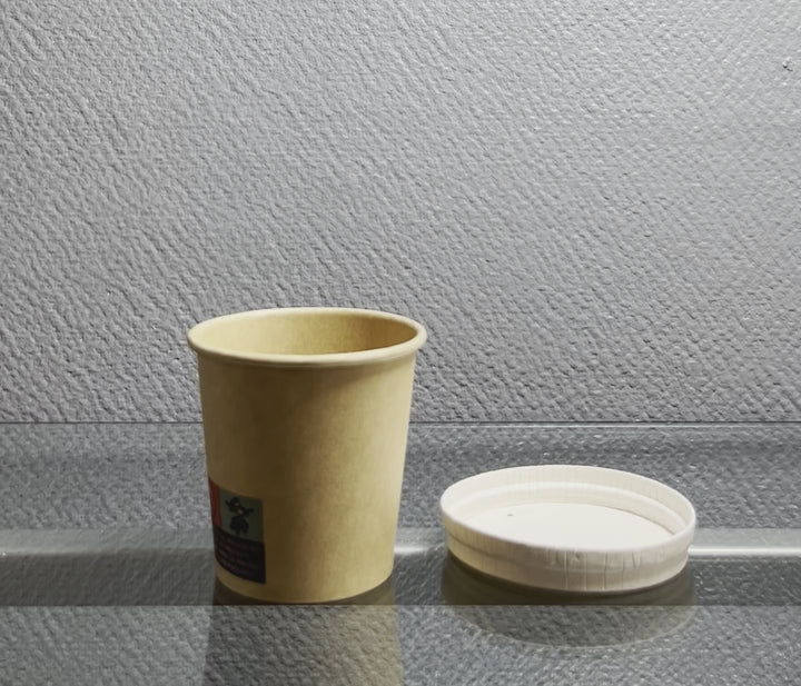 Gobelets carton kraft 10-12 cl 4 oz - 230 + 18 g/m²