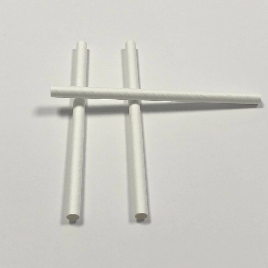 32 boites de 140 pailles Cocktail en papier blanc = 4.480 pièces| 8 mm x 145 mm| Fabriquées en Autriche