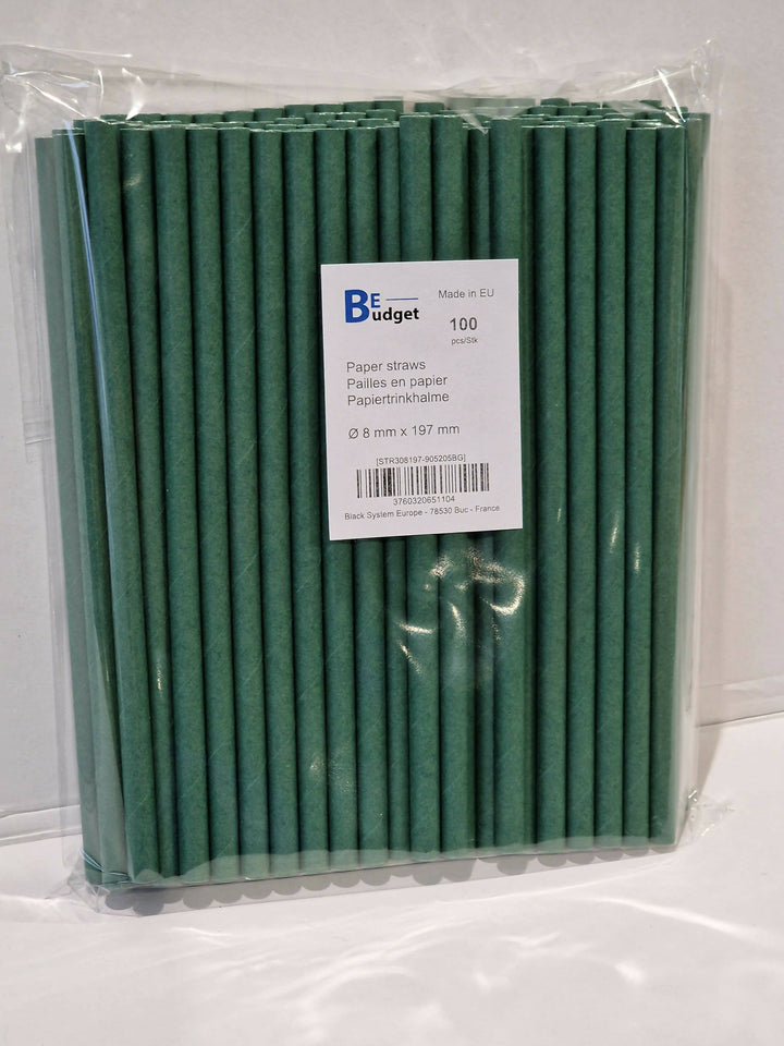 Palette de 144 000 pailles en papier | 8 mm x 197 mm| Fabriquées en Europe