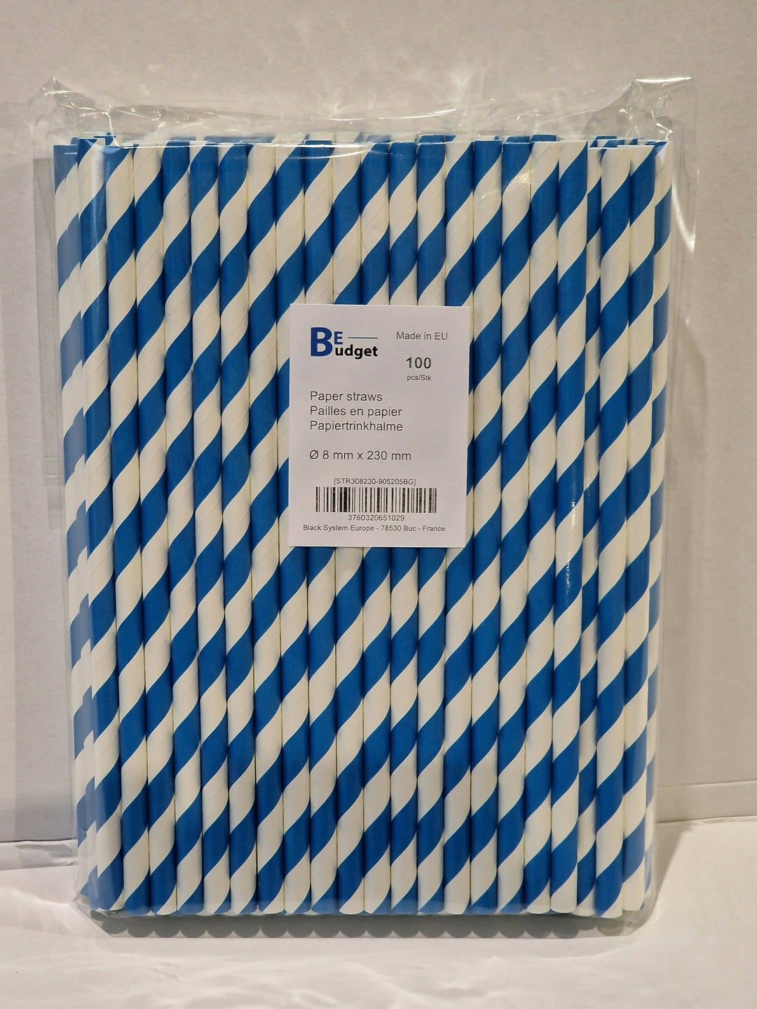 Palette de 115 200 pailles en papier | 8 mm x 230 mm| Fabriquées en Europe