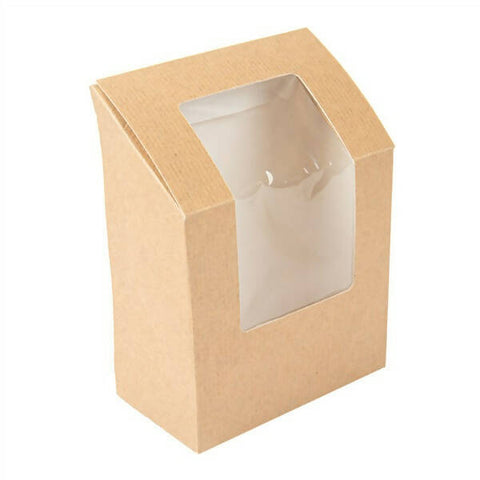 Boite pour Wrap avec fenêtre biodégradable (600 UNITES)