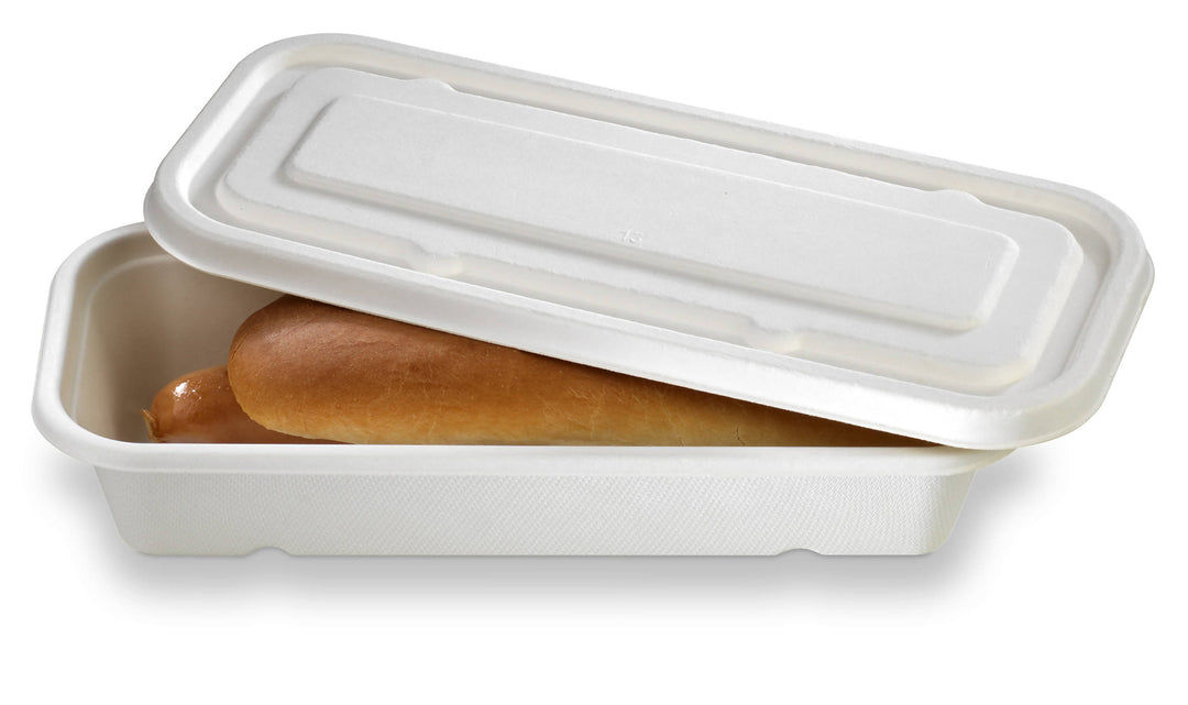 Emballage hot dog avec couvercle (600 unités)