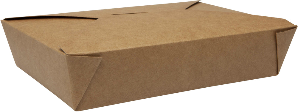 Boîtes repas biopack 1300ml carton blanc/brun (200 unités)