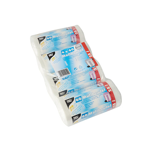 Sacs poubelle. HDPE 25 l 52 cm x 50 cm transparent (960 unités)