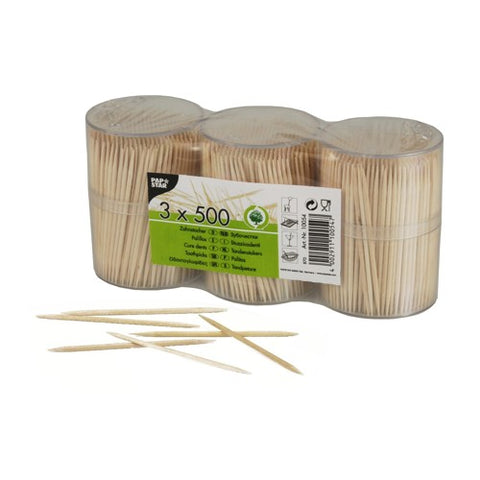 Cure dents, bois rond 6,7 cm en boîte (15000 unités)