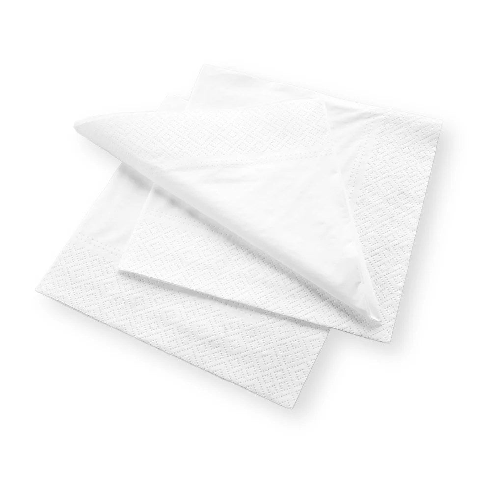 Serviette 30x30 lisse blanc