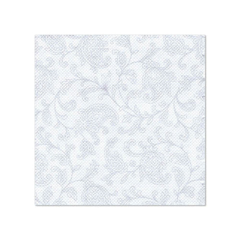 Serviettes "ROYAL Collection" pliage 25 cm x 25 cm blanc "Ornaments" 
