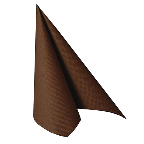 Serviettes "ROYAL Collection" pliage 40 cm x 40 cm marron