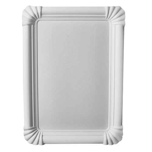 Assiettes. carton "pure" rectangulaire 16.5 cm x 23 cm blanc