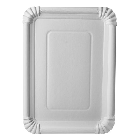 Assiettes. carton "pure" rectangulaire 21.5 cm x 29 cm blanc