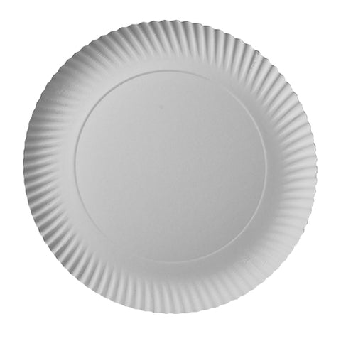 Assiettes carton "pure" rond Ø 29 cm · 2 cm blanc