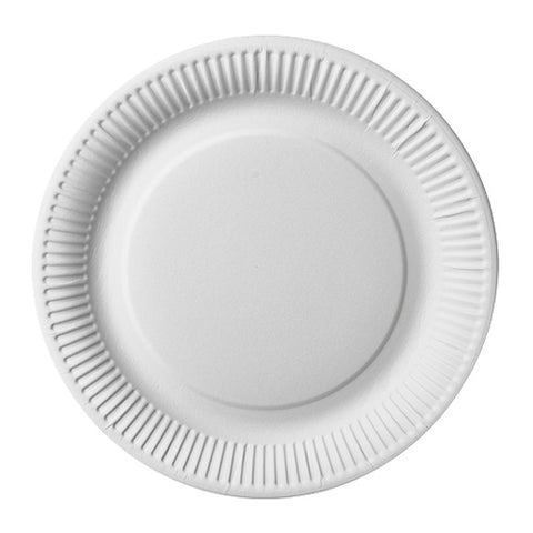 Assiettes. carton "pure" rond Ø 26 cm blanc extra fort 