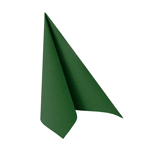 Serviettes "ROYAL Collection" pliage 25 cm x 25 cm vert foncé 