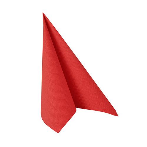 Serviettes "ROYAL Collection" pliage 25 cm x 25 cm rouge 