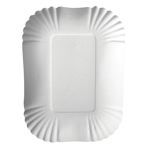 Coupelles. carton "pure" rectangulaire 13 cm x 17.5 cm x 3 cm blanc (500 unités)