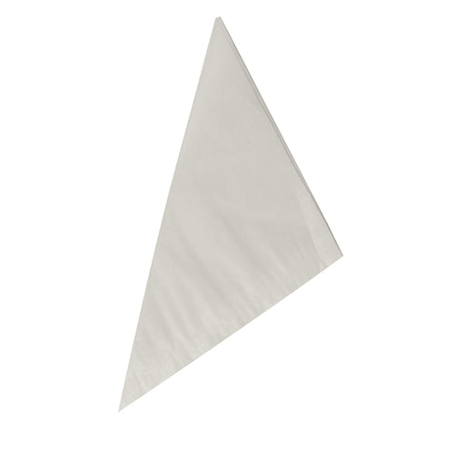Cornets en cellulose avec ficelle de jonction 23 cm x 23 cm x 32.5 cm blanc volume 250 g (1000 unités)