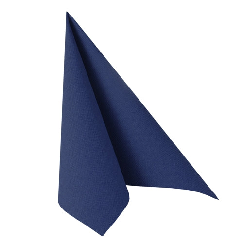 Serviettes "ROYAL Collection" pliage 48 cm x 48 cm bleu foncé
