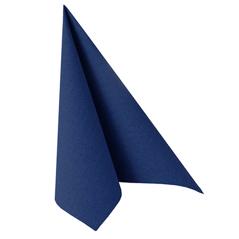 Serviettes "ROYAL Collection" pliage 40 cm x 40 cm bleu foncé