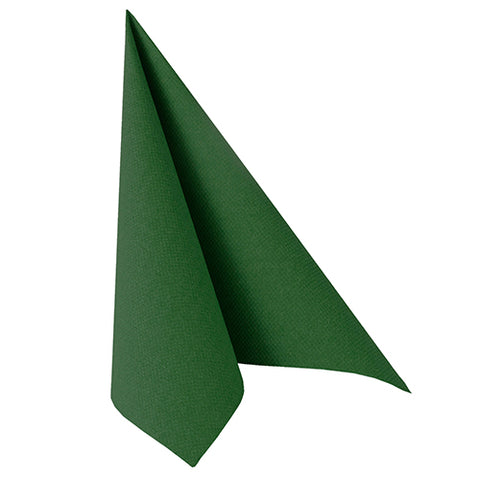 Serviettes "ROYAL Collection" pliage 40 cm x 40 cm vert foncé
