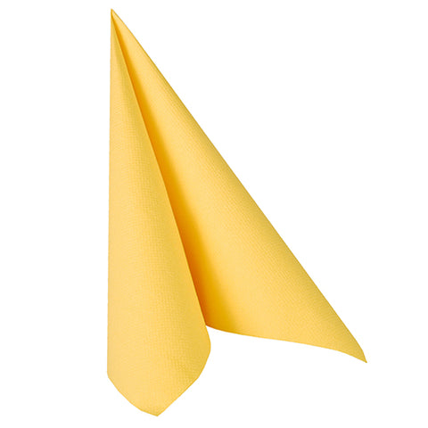 Serviettes "ROYAL Collection" pliage 40 cm x 40 cm jaune
