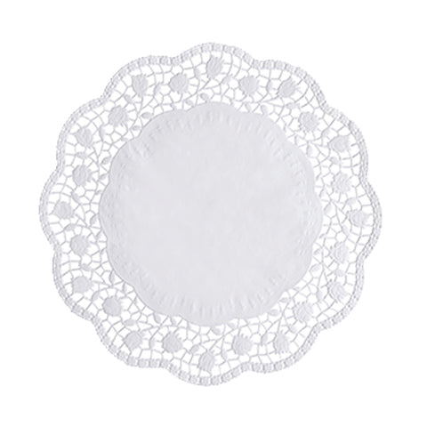 Dentelles rond Ø 28 cm blanc (2000 unités)
