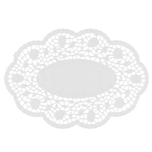 Napperons pour assiettes et sous-tasses ovale 22 cm x 15 cm blanc (5000 unités)