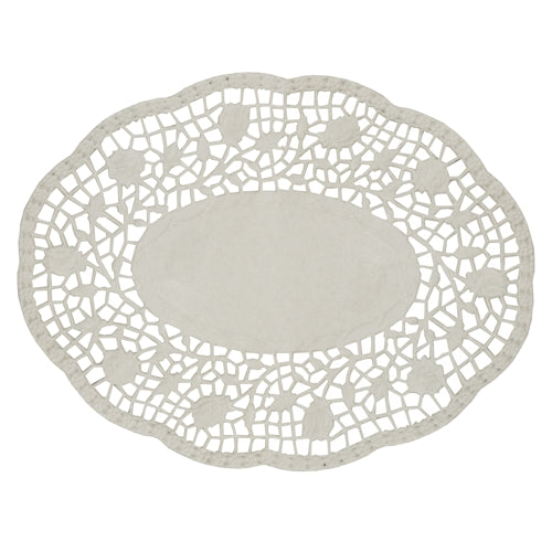 Napperons pour assiettes et sous-tasses ovale 26 cm x 20 cm blanc (5000 unités)