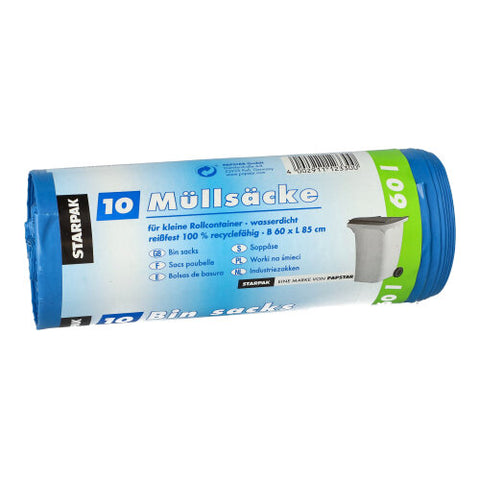 Sacs poubelle. LDPE 60 l 85 cm x 60 cm bleu (90 unités)