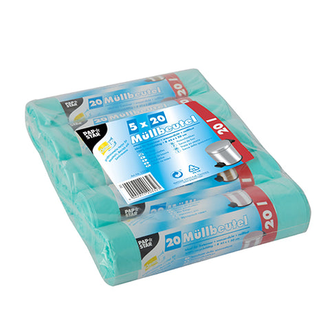 Sacs poubelle. HDPE 20 l 50 cm x 45 cm menthe (2000 unités)