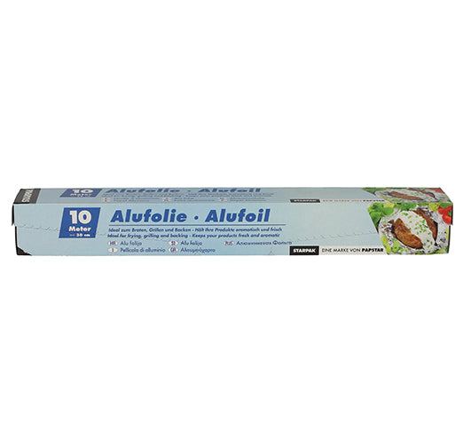 Feuille d'aluminium 10 m x 30 cm en boîte (24 unités)