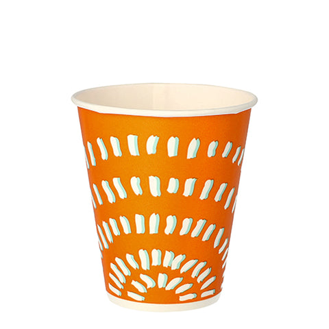 Gobelets pour boissons froides en carton orange 40 cl