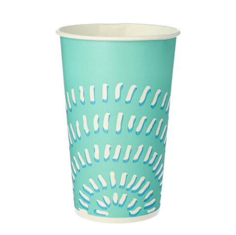Gobelets pour boissons froides en carton 50 cl / 16 oz Ø 9 turquoise (1000 unités)