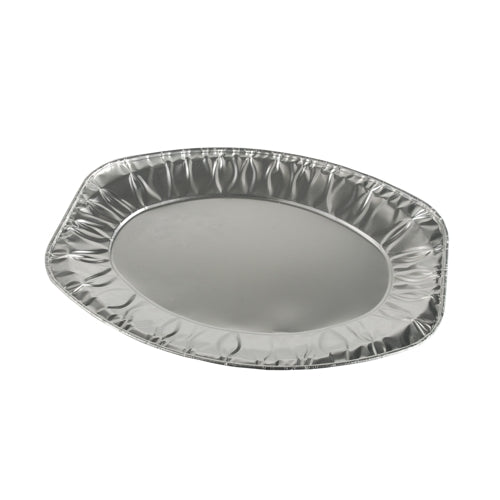 Plat de service. en aluminium ovale 35 cm x 24.5 cm (100 unités)